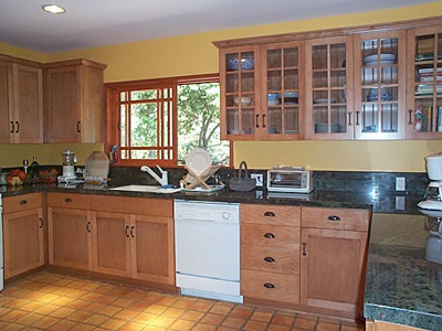 Living Area; Living area with maple hardwood floor. Devides; kitchen, dining 